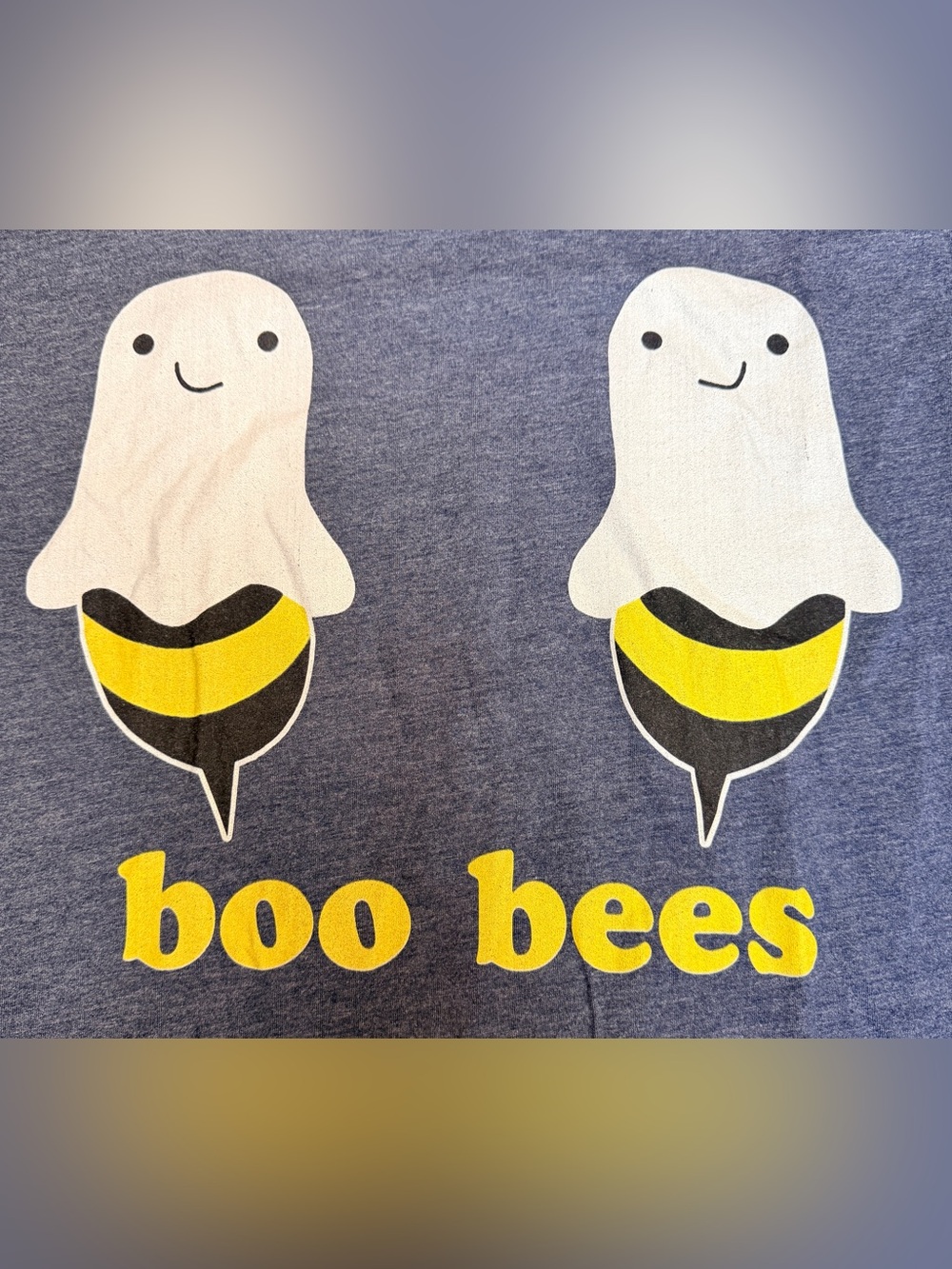 Boo Bees Halloween Women’s Shirt Size 3XL Boo Ghost Gray Shirt Cotton Polyester